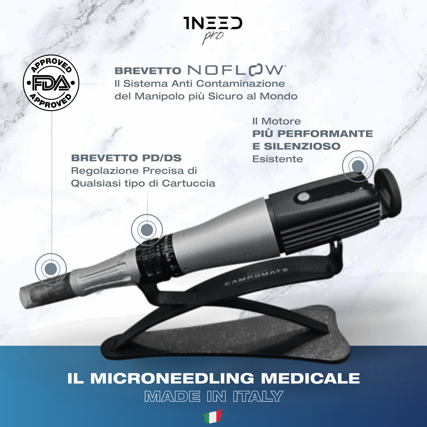 1NEED PRO - Dispositivo Microneedling Medicale